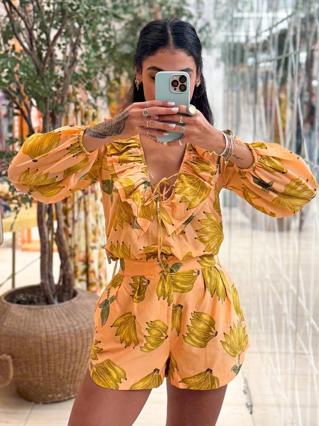346368 | Conjunto Estampado Banana Prata