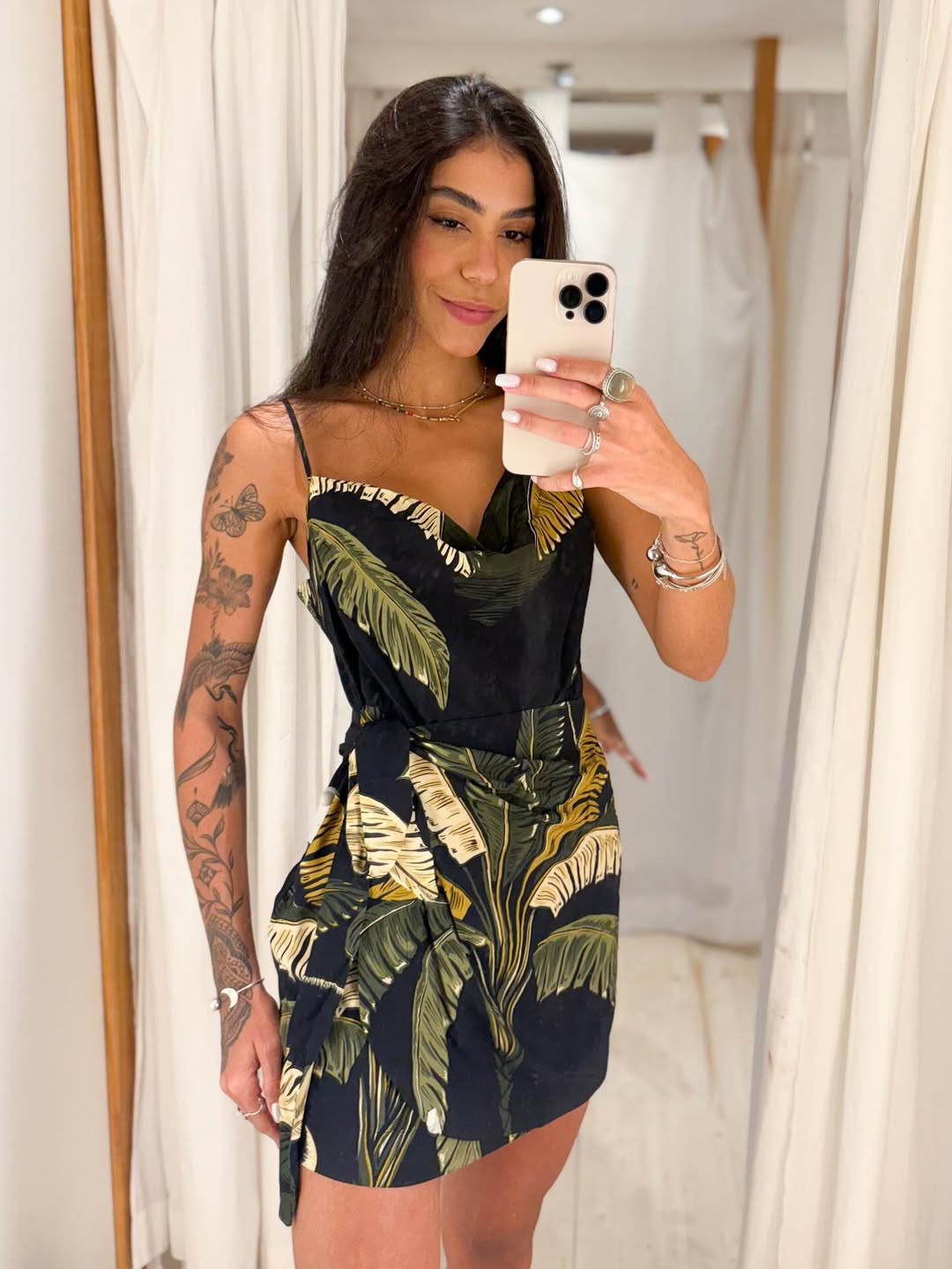 345543 | Vestido Curto Estampado Itacaré