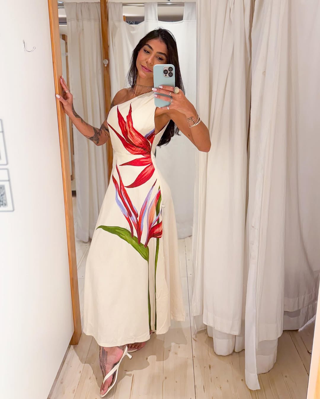 346232 | Vestido Estampado Maxi Estrelícia