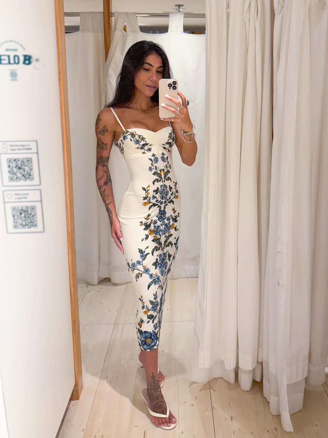 347533 | Vestido Midi Estampado Floral Penélope