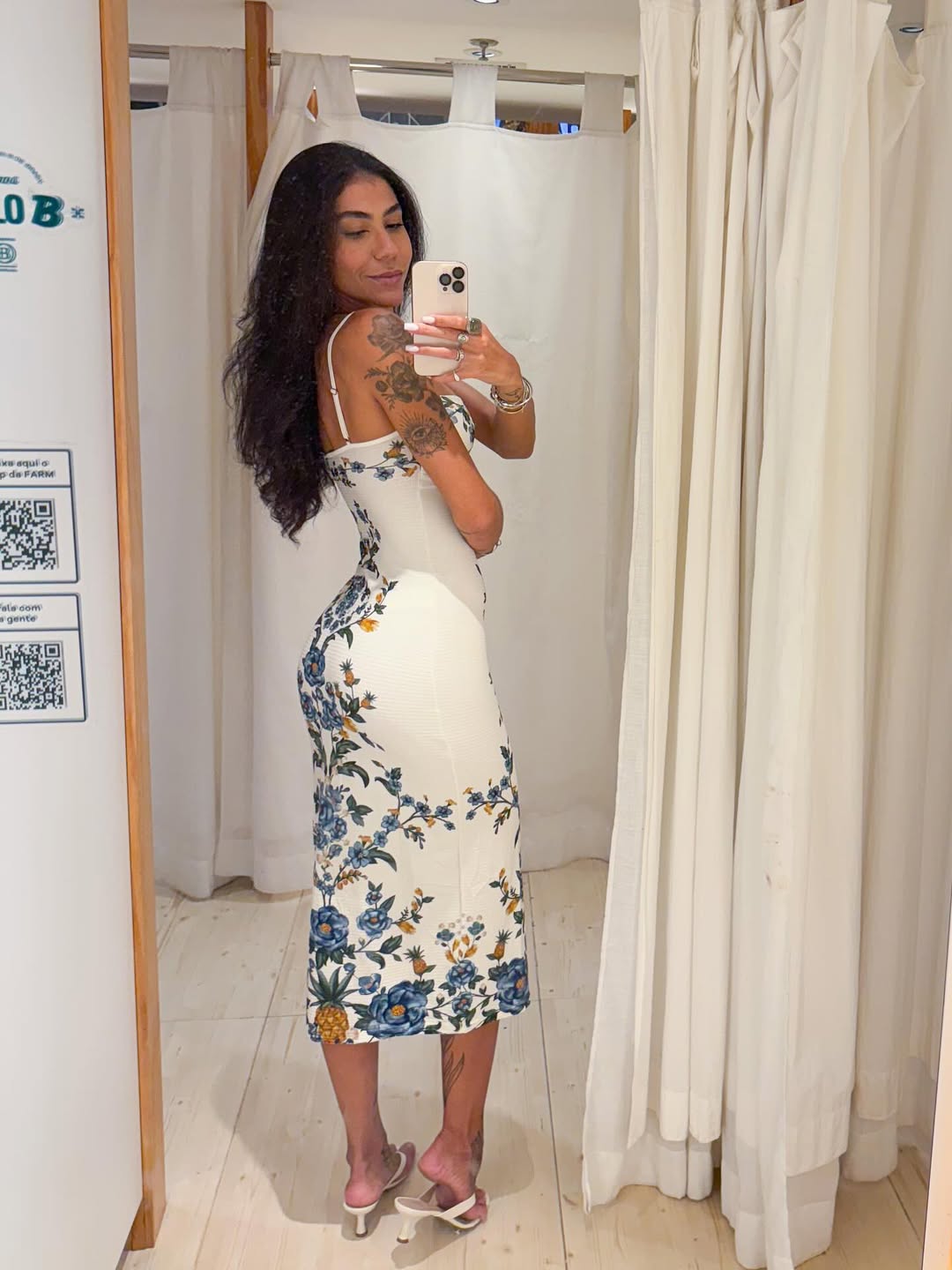 347533 | Vestido Midi Estampado Floral Penélope