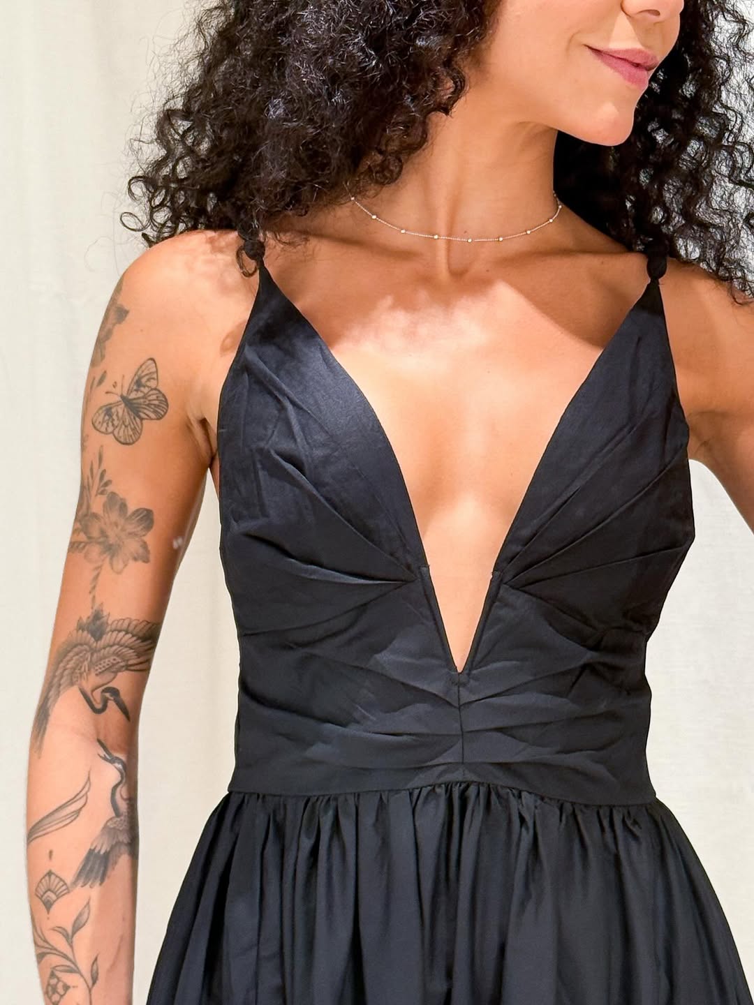 345597 | Vestido Bordado Flor Da Noite